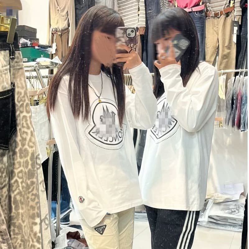 [Triple Label + High Version] M Brand New Long-Sleeve Unisex Light Luxury Loose Casual Versatile Streetwear Long T-Shirt