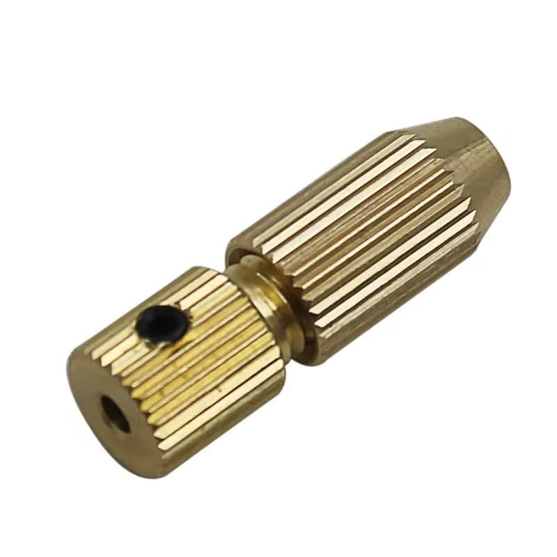 Copper chuck small electric grinder center shaft brass four-claw small chuck 0.7-1.5 range copper clamp small electric drill chuck