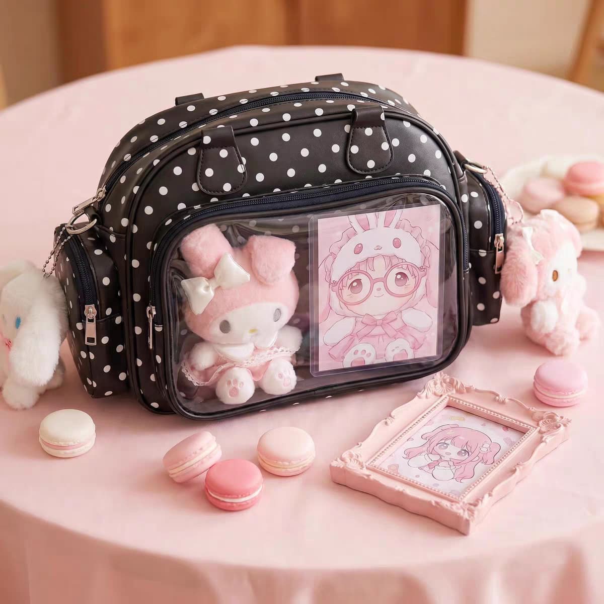 New Anime Versatile Crossbody Transparent Small Capacity Badge Anime Ita Bag for Women [Barn Girl]