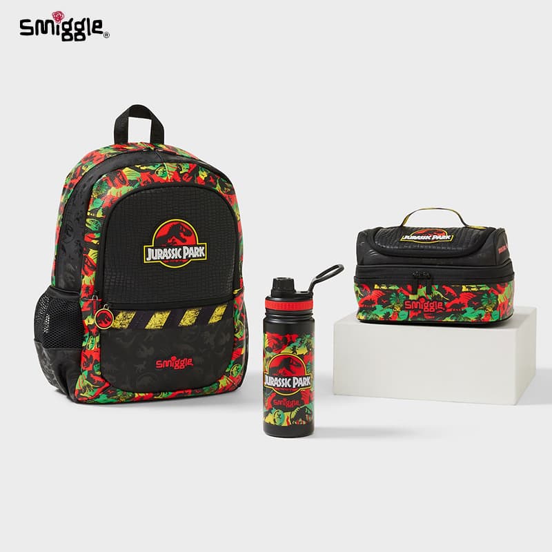 Australian Smiggle School Bag Jurassic Park Lunch Bag Cartoon Stationery Set Backpack School Gift