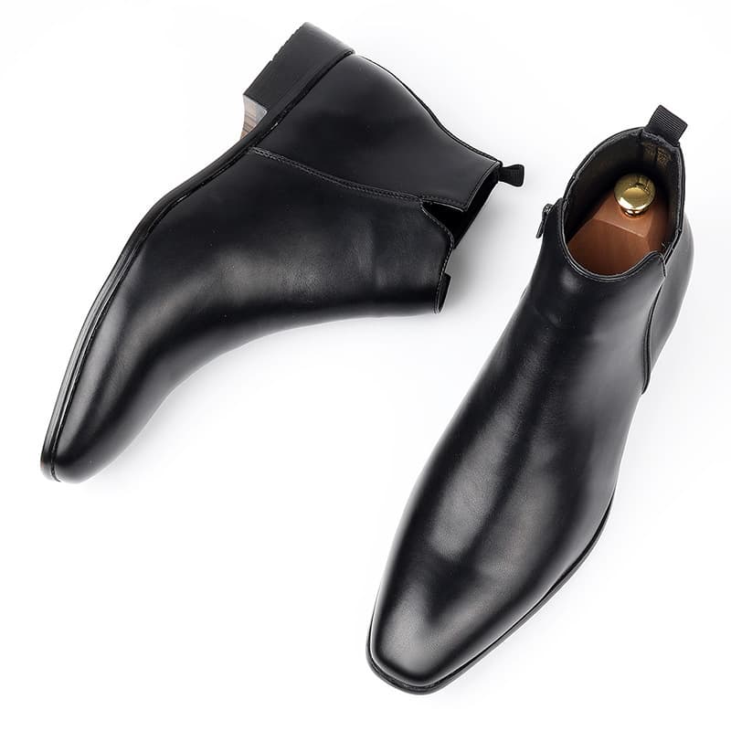 Men's Chelsea Boots Export Small Square Toe Men's Shoes Versatile Fashion Cross-border Men's Ankle Boots