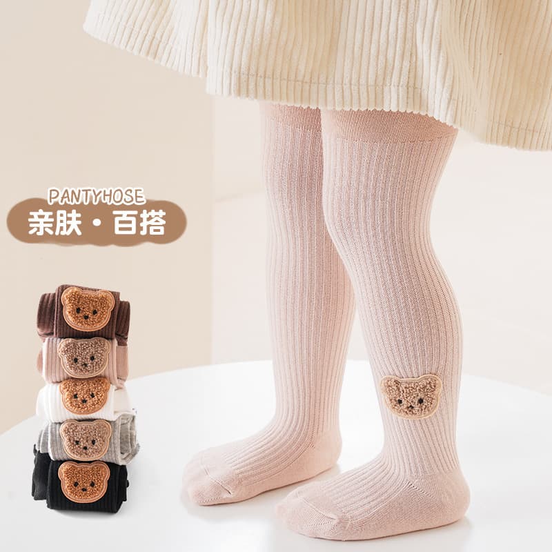 Baby Bodysuit Cotton Cross-Border Wholesale Spring Autumn Baby Leggings Children's Tights Cartoon Autumn Girls Tights