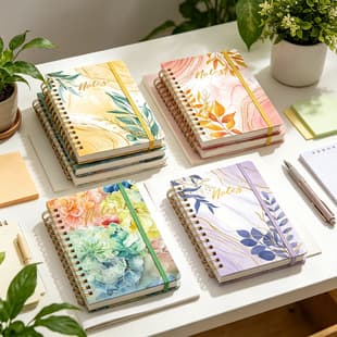 Amazon Elastic Band Coil Notebook A5, High-Aesthetic Diary, Cross-Border Hardcover Ruled Notebook with Custom Logo
