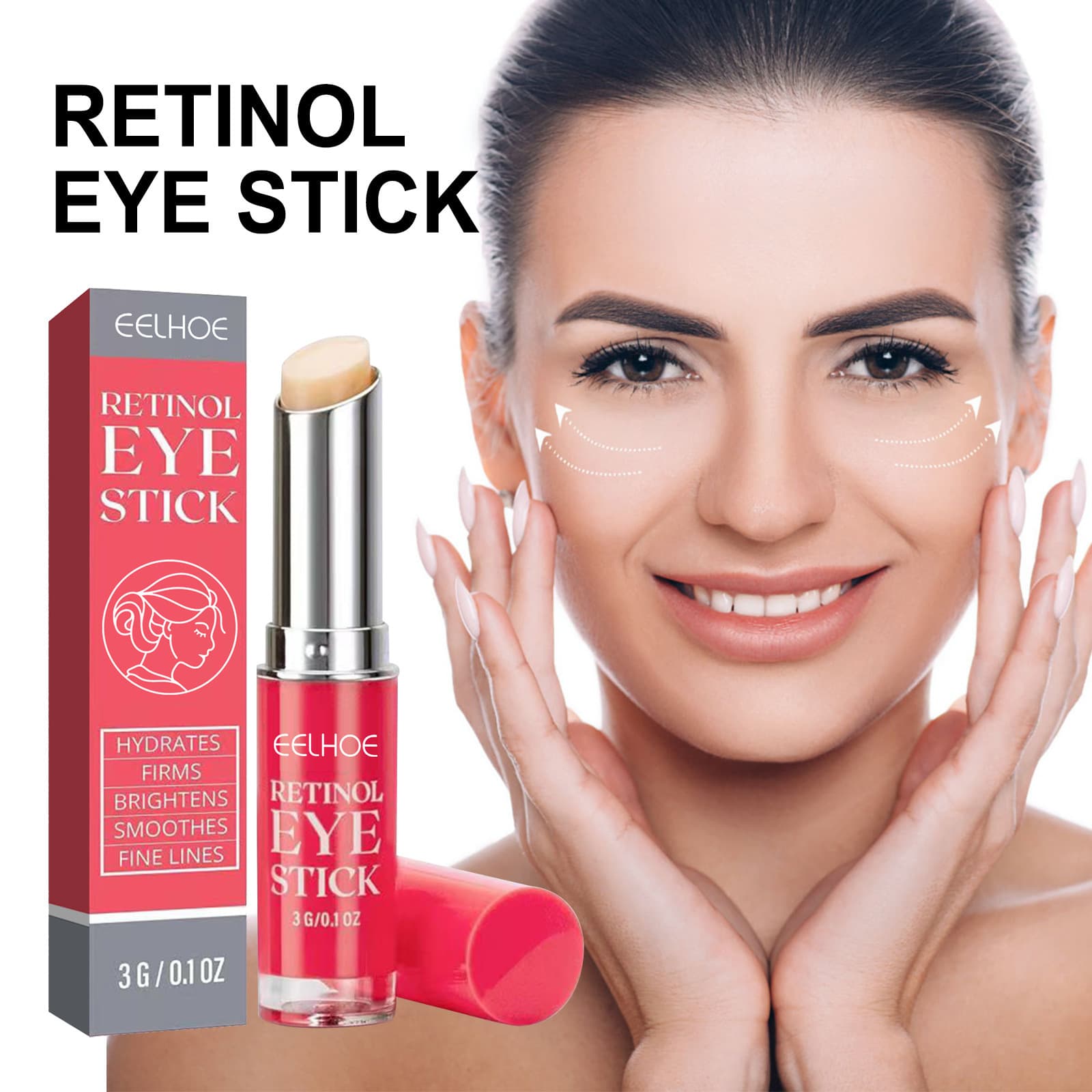 EELHOE Retinol Eye Stick - Gentle Daily Eye Care for Softening and Locking in Moisture