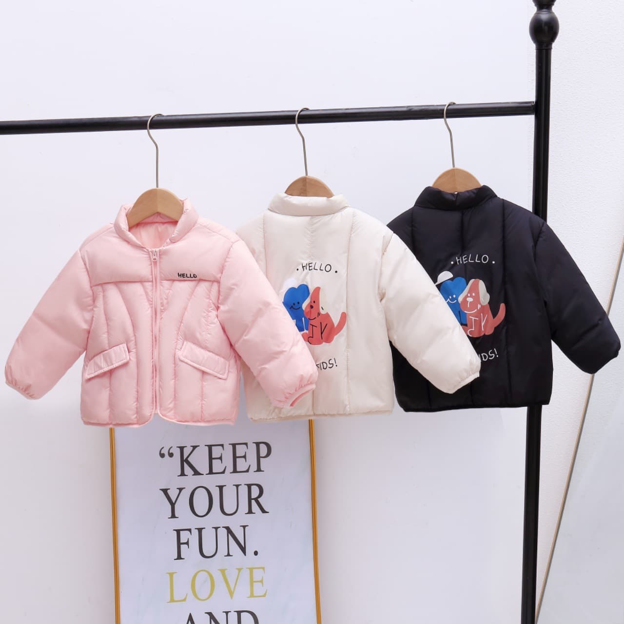 Children's Cotton Padded Jacket 2025 Winter New Style Cute Cotton Coat for Boys and Girls Korean Baseball Jacket Thickened Outerwear