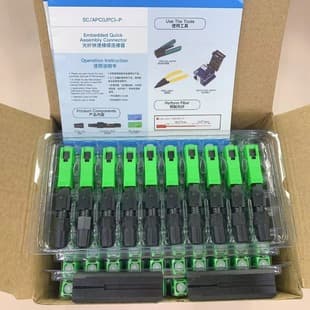 Factory Direct Pre-embedded Fiber Optic Cold Connector Quick Connector SC/UPC Fiber Optic Cold Splice SC/APC