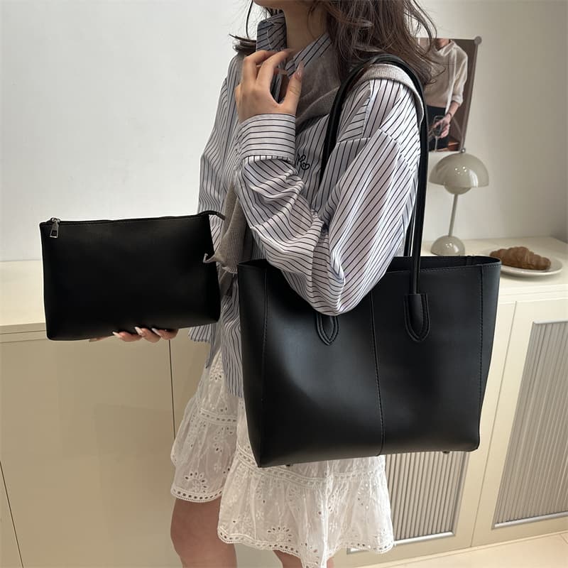 Women's Handbag Large Capacity Tote Bag 2025 New Casual Minimalist Underarm Bag Trendy Versatile Commuter Shoulder Bag for Women