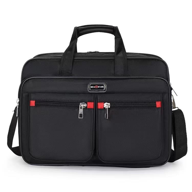 Large Capacity Business Travel Briefcase for Men Handheld Laptop Bag Wear Resistant Double Shoulder Bag for Outing