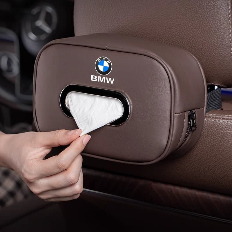 Suitable for BMW tissue box 3 series 5 series 1 series 7 series X1X2X3X5iX3 car tissue box high-end interior supplies