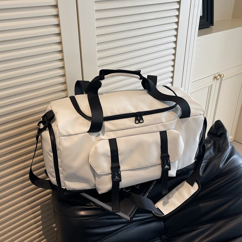 Casual travel bag with shoe compartment, cross-border new wear-resistant swimming bag, dry and wet separation trendy versatile fitness training bag