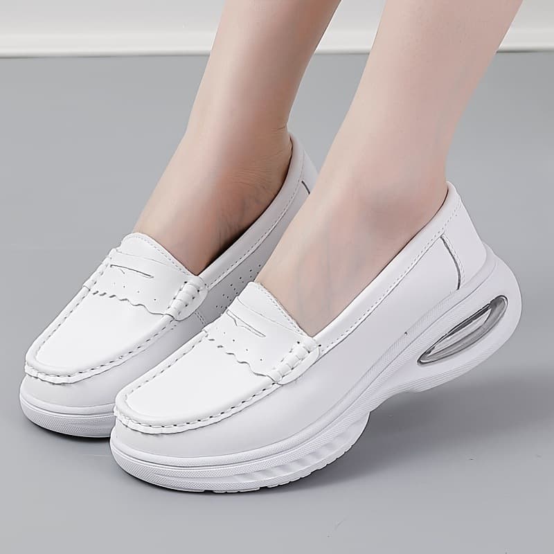 Q 52521 White Nurse Shoes Cushion Breathable