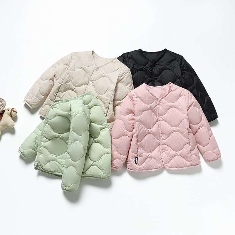 Lightweight Children's New National Standard 90% White Duck Down Jacket for Comfort and Warmth in Autumn and Winter, Suitable for Small to Large Kids