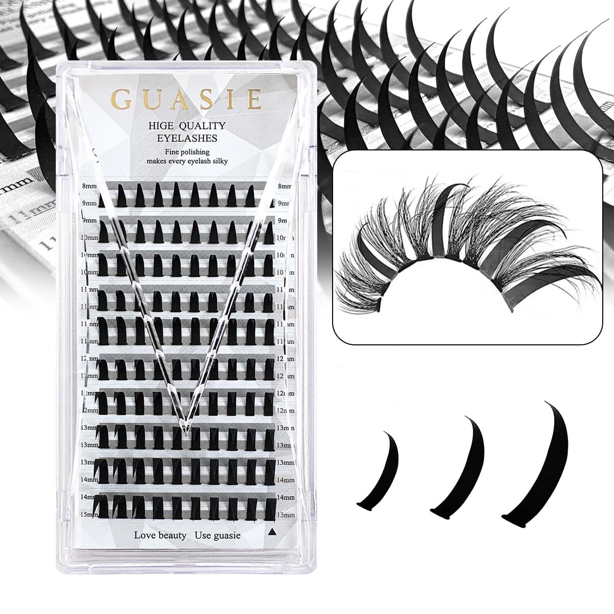 Spiky Lash Extension single fairy hair pointed eyelash extension grafting