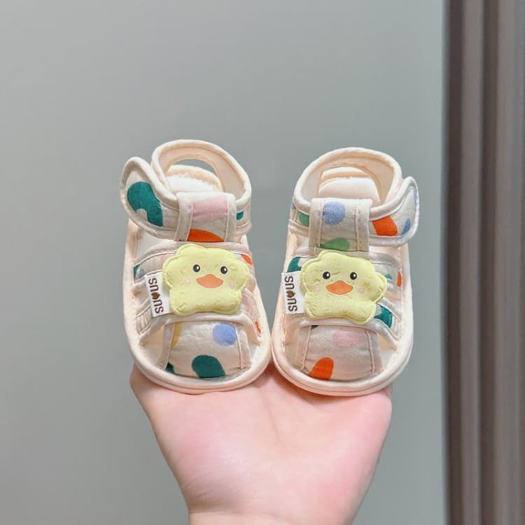 Baby Walking Shoes 0-6-12 Months, Breathable and Comfortable Cloth Shoes, Soft Sole Non-Slip Infant Sandals for Boys and Girls