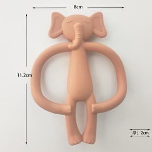 Factory Direct Baby Elephant Teether Infant Elephant Toy Chewable Newborn Silicone Food-Grade Teething Stick