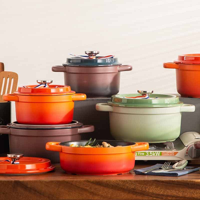 Ceramic Colorful Clay Pot, High-Temperature Resistant Stewing Pot, Porridge, Meat, Claypot Rice Special, High-Aesthetic Clay Pot Soup Pot