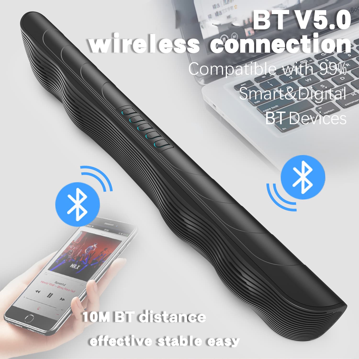 TV Soundbar Sound System Home Theater Mobile Phone Projector Home Living Room Long Soundbar Speaker Soundbar