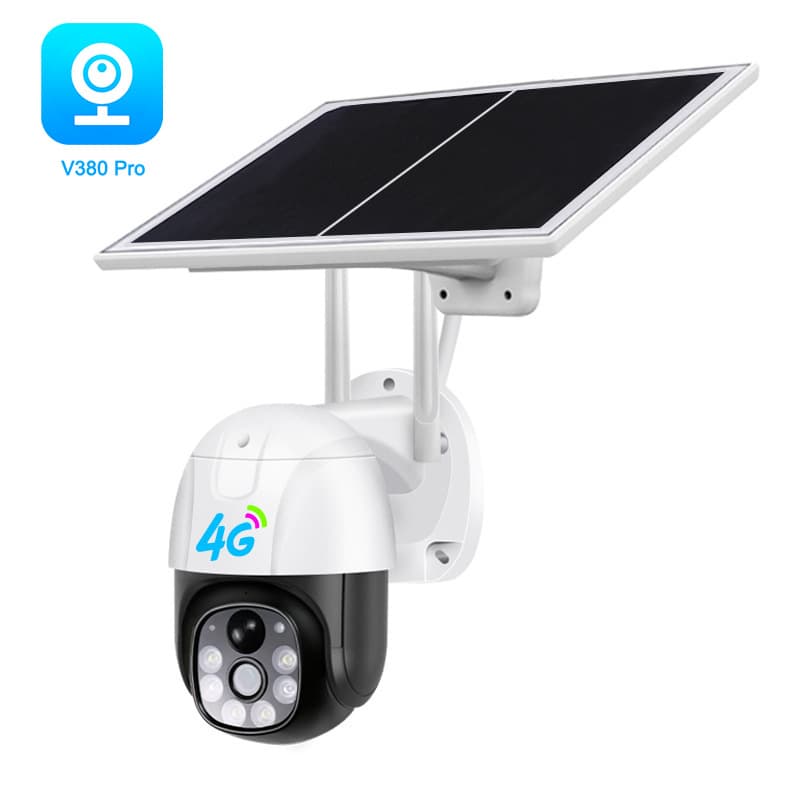 V380 Solar Camera Outdoor 4G Mobile Remote Home HD Night Vision Outdoor Camera Cross-Border Best Seller