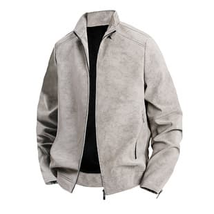 2025 Autumn/Winter New Men's Jacket, Trendy Solid Color Versatile Men's Jacket, Suede Corduroy Workwear Men's Coat, Black