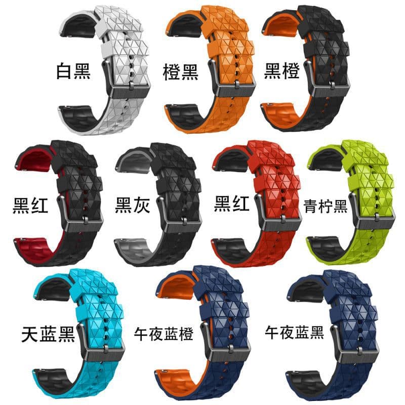 Silicone Watch Band Compatible with Huawei Watch 3 3 Pro GT 2 2 Pro Samsung 46mm Strap Smart Breathable Comfortable