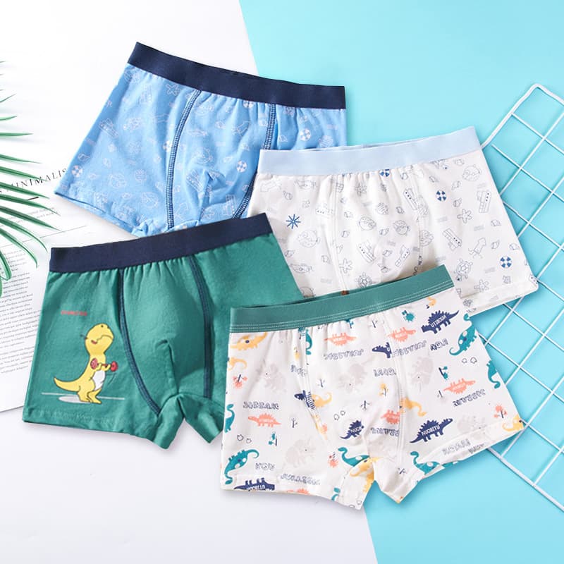 Boys' Boxer Briefs Non-Pinching A-Class Cotton Toddler Kids Youth Ages 7-10-15