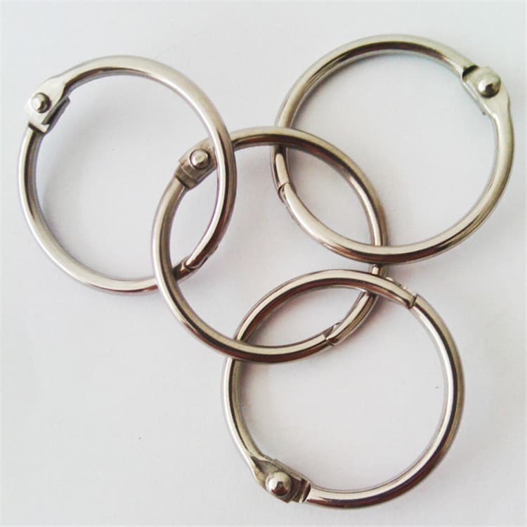 Binding Iron Ring Book Circle Leaf Clasp Activity Ring Card DIY Storage Clip Binding Iron Office Culture Stationery Accessories