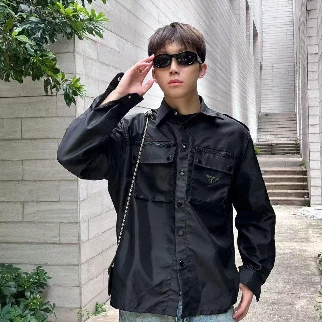 UR 2025 Summer Men's Fashion American Style Jacket Shirt