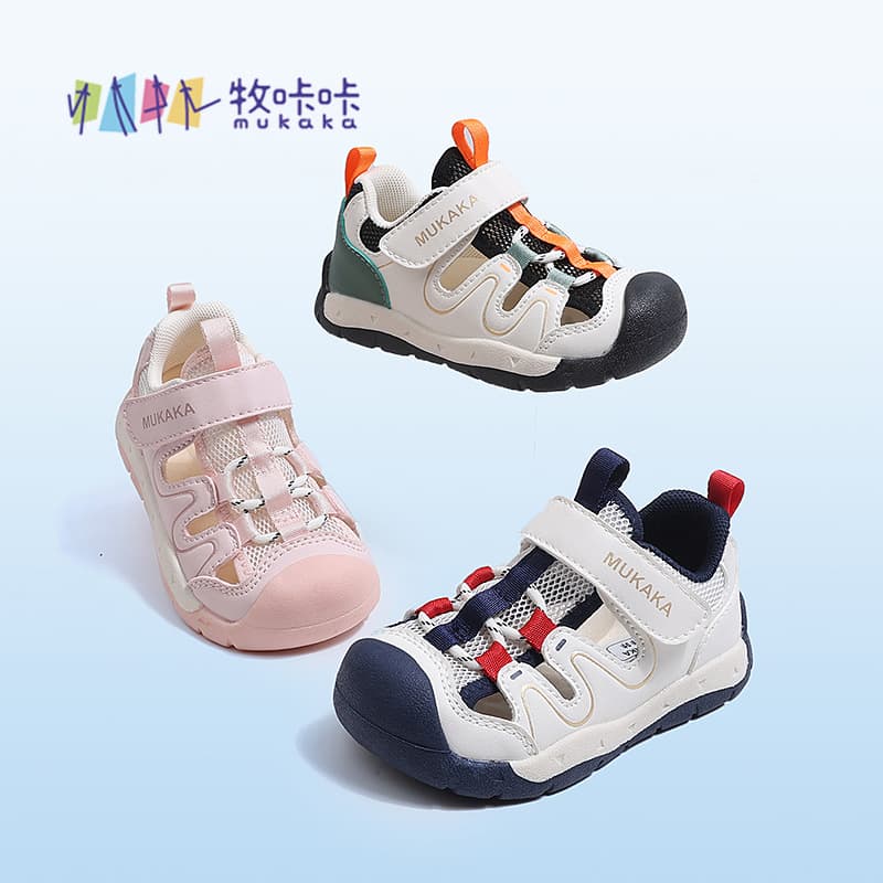 Mukaka Summer 2026 New Children's Sandals, Baby Closed-Toe Sandals, Kids' Athletic Shoes, Outdoor Sports Shoes, Beach Shoes