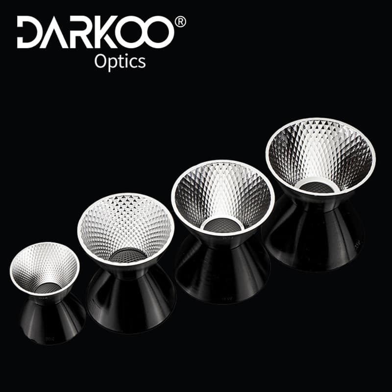 50mm diameter round hole COB reflective cup LED lamp bead reflective bowl integrated light source spotlight spotlight downlight cornmeal
