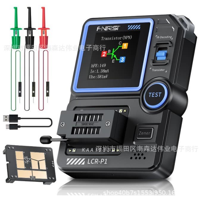 LCR-P1 Transistor Tester Multifunctional Capacitor Resistor MOSFET Triode Electronic Component Detector