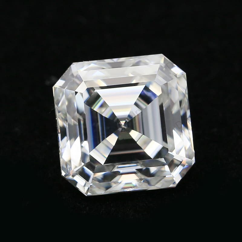 Dong's Jewelry Pagoda Asscher Moissanite Loose Stone Lab-Created Diamond Jewelry Setting Moissanite