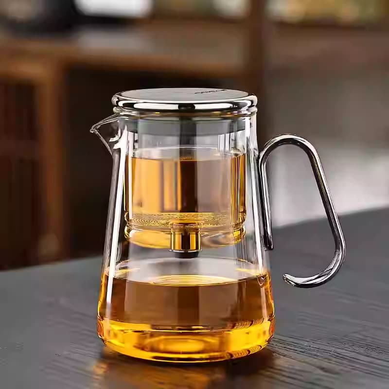 Bang Tian All-Glass Heat-Resistant Filtering Teapot with Tea-Water Separation, Ideal Gift Set