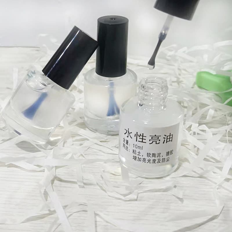 Soft pottery bright oil water-based glazing oil dust-proof brightening stone plastic clay handmade diy bright oil soft pottery mud seal layer