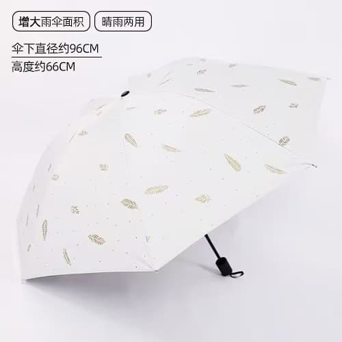 Manual Water-Blooming Umbrella, Rain or Shine, Black Coating Sun Umbrella, UV-Protection Folding Umbrella, OEM Manufacturer