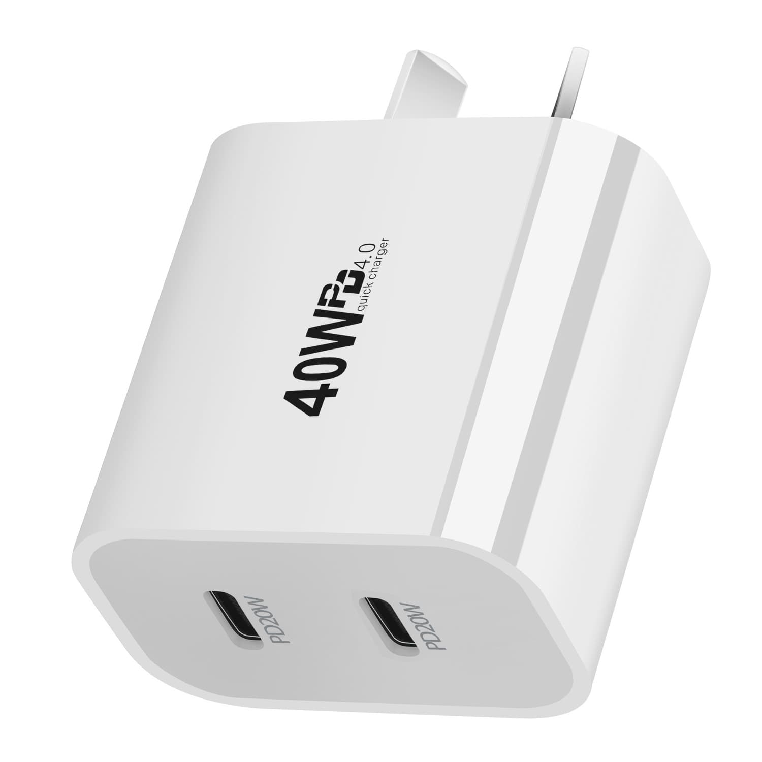 40W Dual PD Charger SAA Australia Standard Dual PD Phone Charger 20W UK Standard Dual PD Fast Charger Dual PD Direct Charge
