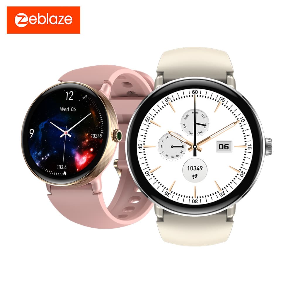 Zeblaze Lily 2 Women's Smartwatch Bluetooth Calling 1.2-inch AMOLED Screen Dual Straps
