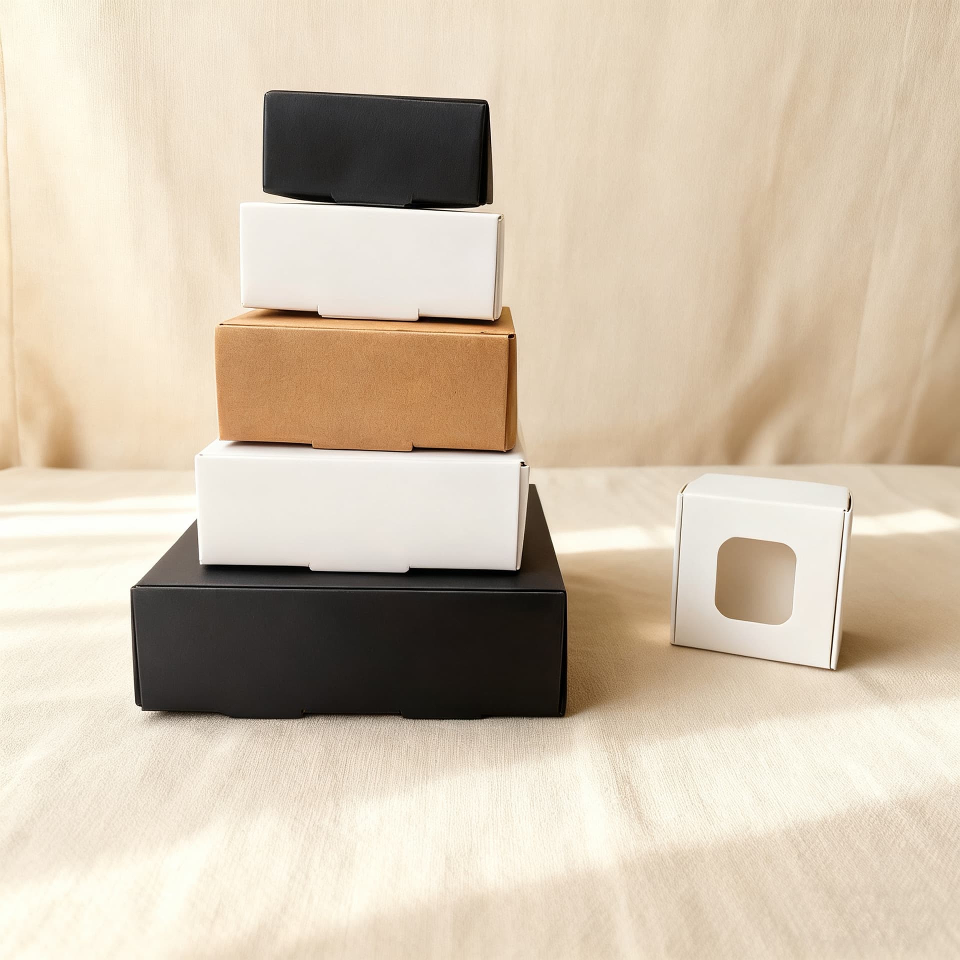 Window airplane box kraft paper box rectangular extra hard airplane box square window paper white card box paper card box