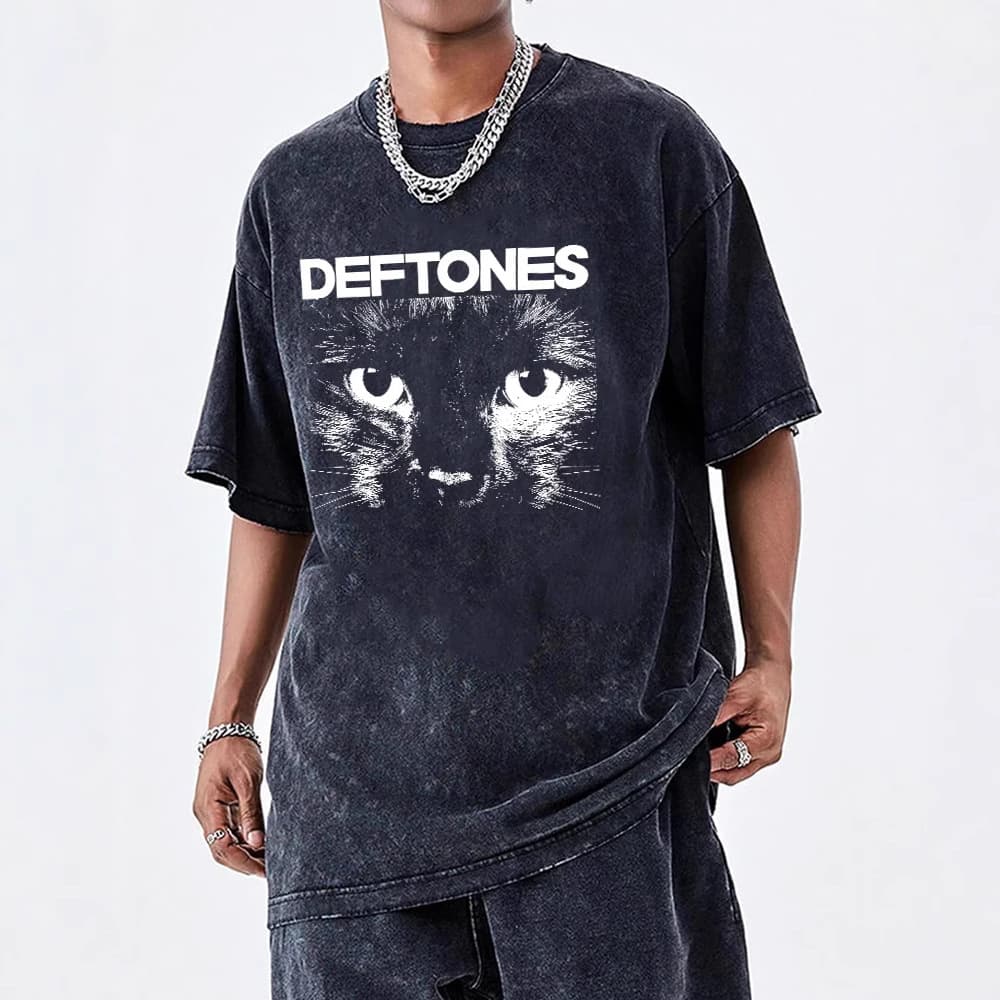 Music Album Cover T-Shirt Metal Rock Clothes Cotton Vintage Short Sleeve Tshirt Men Plus Size Tops