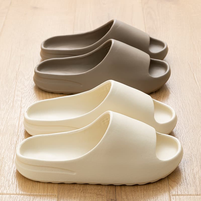 Men's Slippers, Anti-Slip, Wear-Resistant, Outdoor Wear, Autumn EVA Deodorant Bathroom Shower Cloud-Like Feel Sandals, Women's Home Use
