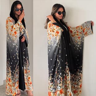 MQ203 2026 Summer New Modest Print Cross-Border Women's Casual Fashion Outerwear Long Dress