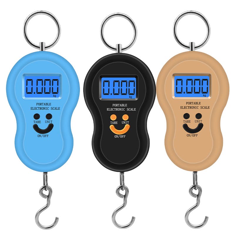 Portable Digital Hanging Scale 50kg Precision Electronic Luggage Scale with Hook, Household Spring Scale
