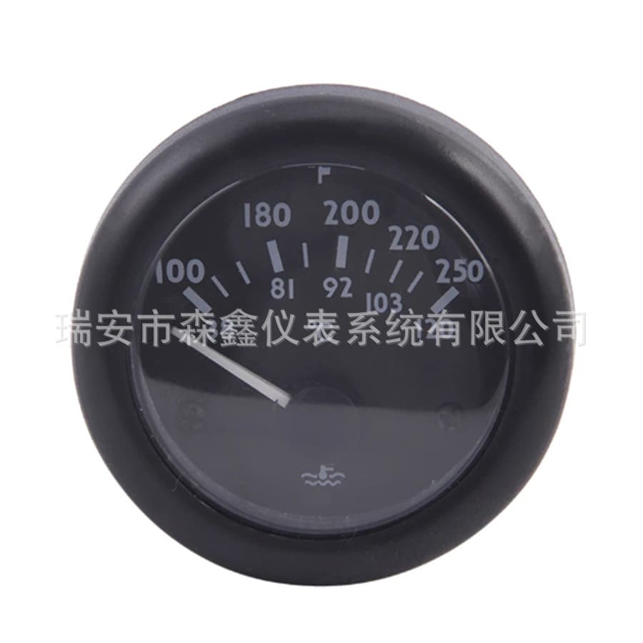 Cross-border Hot-Selling Forklift VDO Water Temperature Gauge 100-250F 38-120C Temperature Gauge Plastic Case 12V