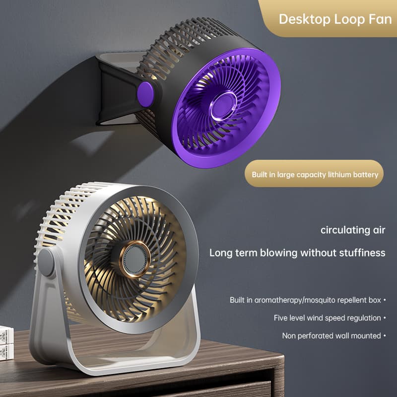 Portable Mini USB Rechargeable Desk Fan Desktop Fan