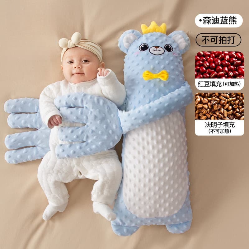 Baby Cuddle Sleep Doll with Soothing Patting Hand, Lullaby Sleeping Companion for Lying Down, Anti-Startle Hugging Sleep Pillow