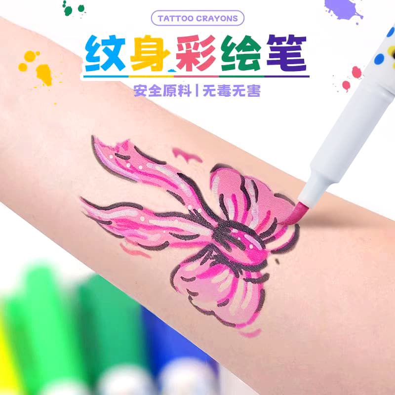 Body Painting Temporary Tattoo Pen Soft Tip Wipeable Skin Marker Liner DIY Multifunctional Marker Pen Wholesale