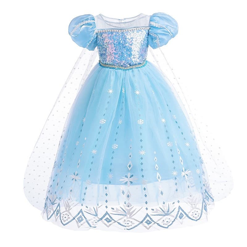 2026 Frozen Children's Elsa New Dress Elsa Princess Dress Girls Mesh Dress Birthday Dress Dress