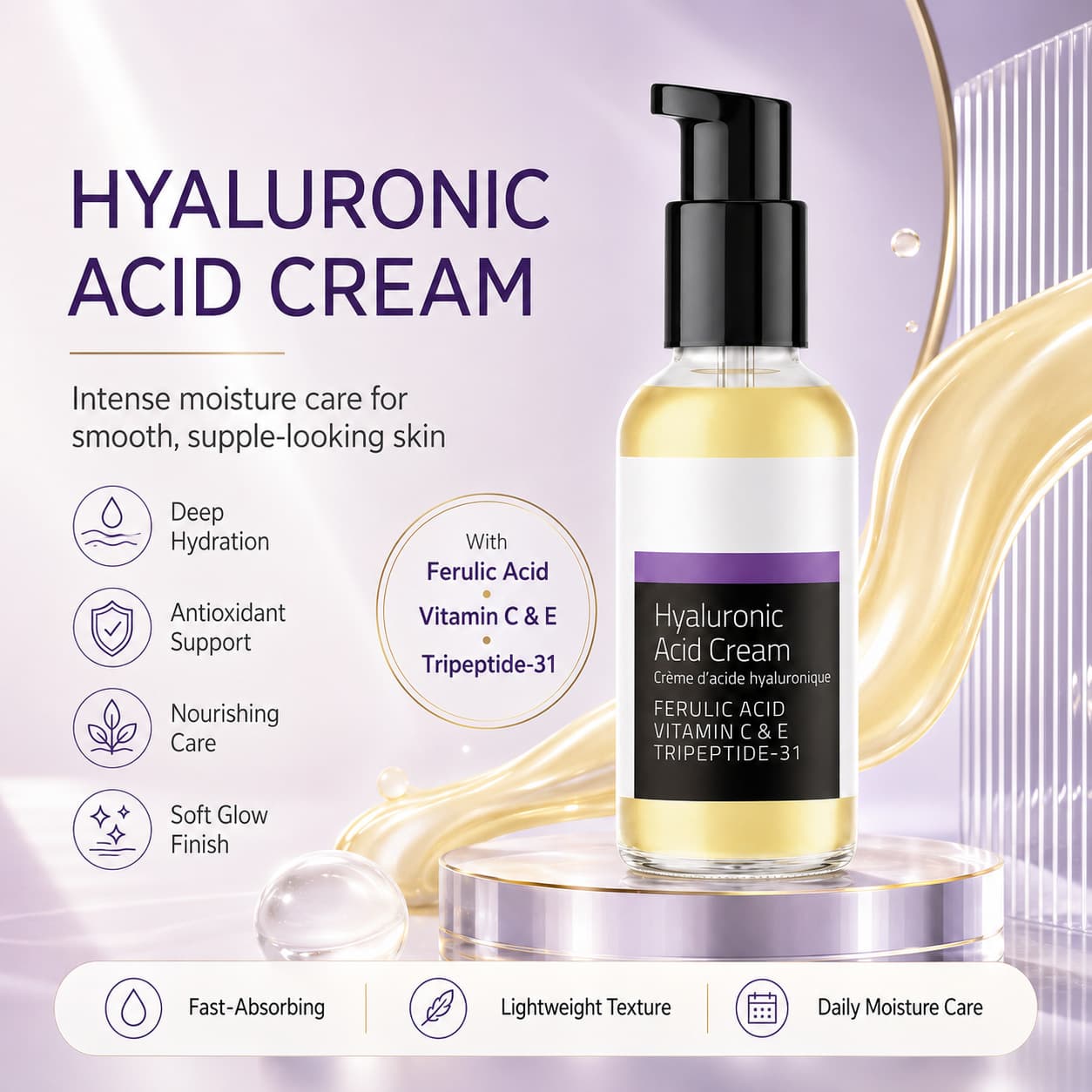 Cross-border Hyaluronic Acid Cream ACIDVITAMINC&ETRIPEPTIDE-31 Cream