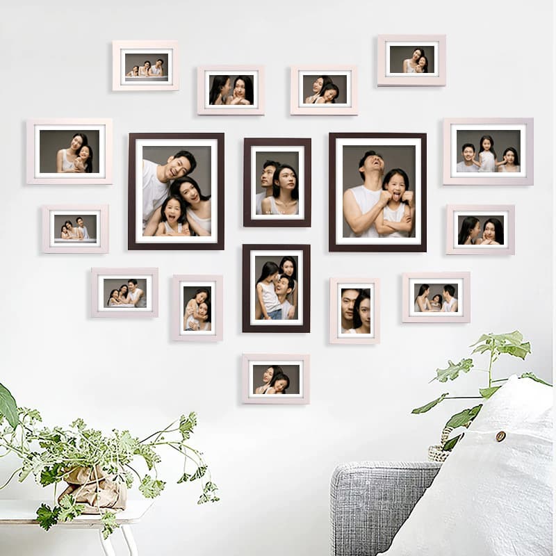 Creative Photo Wall Living Room Combination Frame DIY Decoration Family Wall No-drill Photo Album Display Wall Hanging