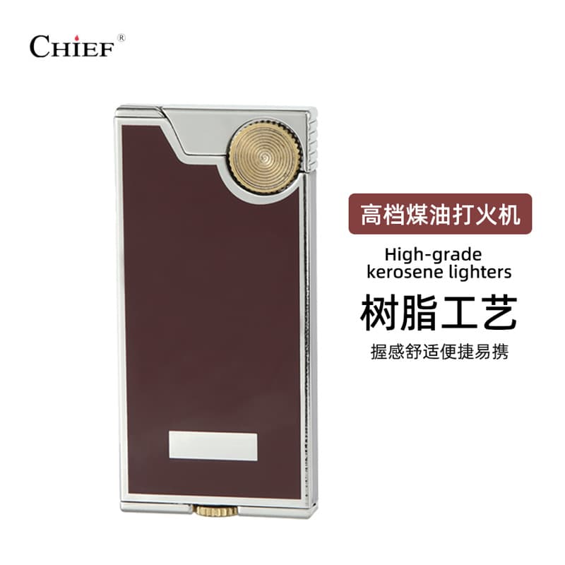 Chief CF318S Slim Kerosene Lighter New Creative Mini Compact Convenient Men's Gift Wholesale Drop Shipping