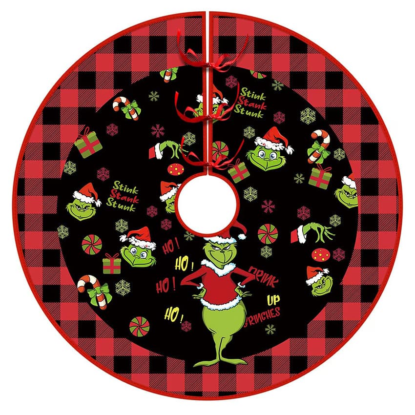 New Cross-border Christmas Tree Skirt Craft Tree Base Set Christmas Decorations Ornaments Tree Skirt